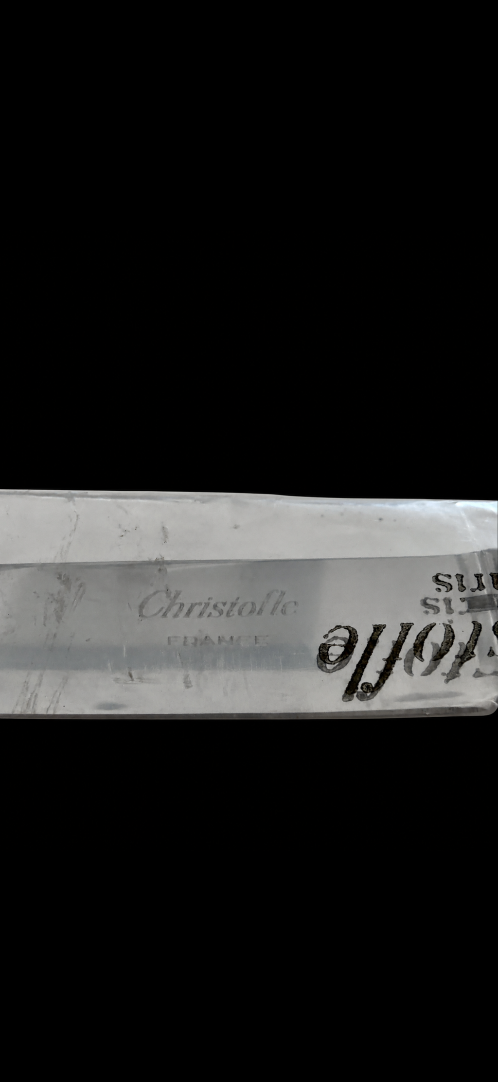 Christofle Atlantide, 6 couteaux à entremets ou à dessert en métal argenté, neufs sous blister