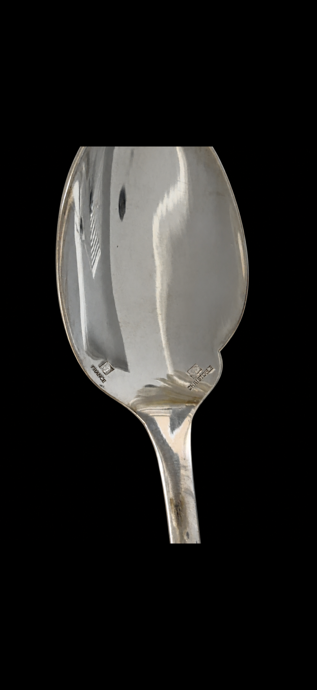 Christofle Uni Plat, 6 cuillères à sauce individuelles en métal argenté, neuves