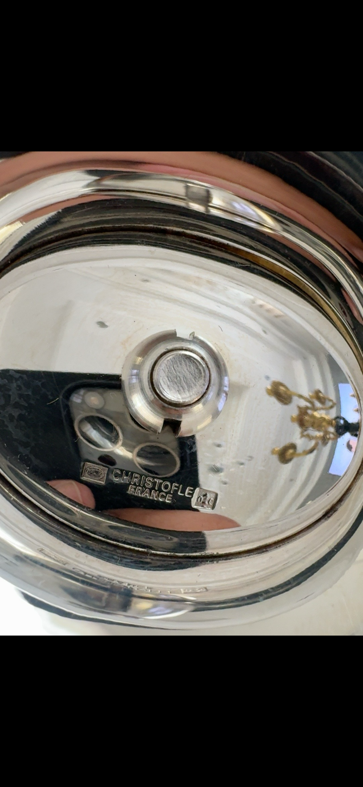 Saucière Christofle Malmaison, détail du poinçon