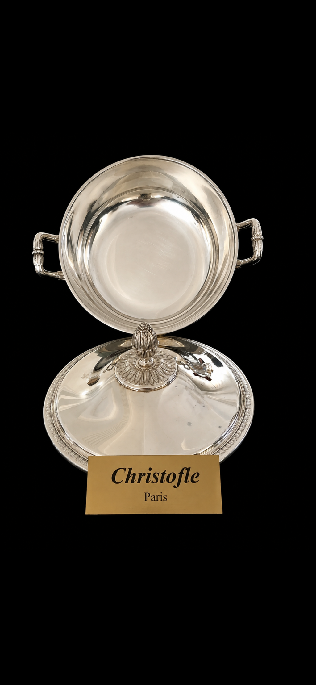 Légumier Christofle Malmaison, vue de profil