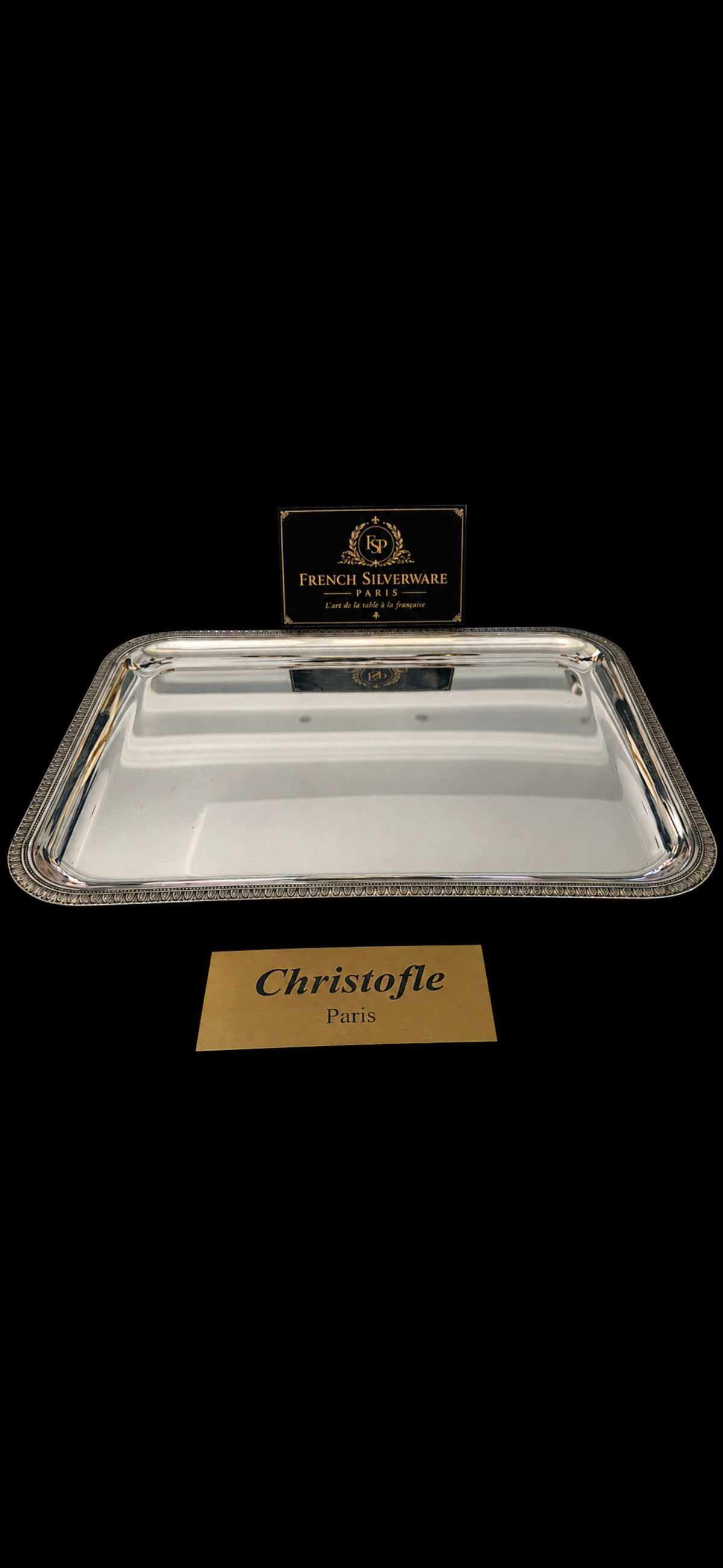 Plateau Christofle collection Malmaison – métal argenté