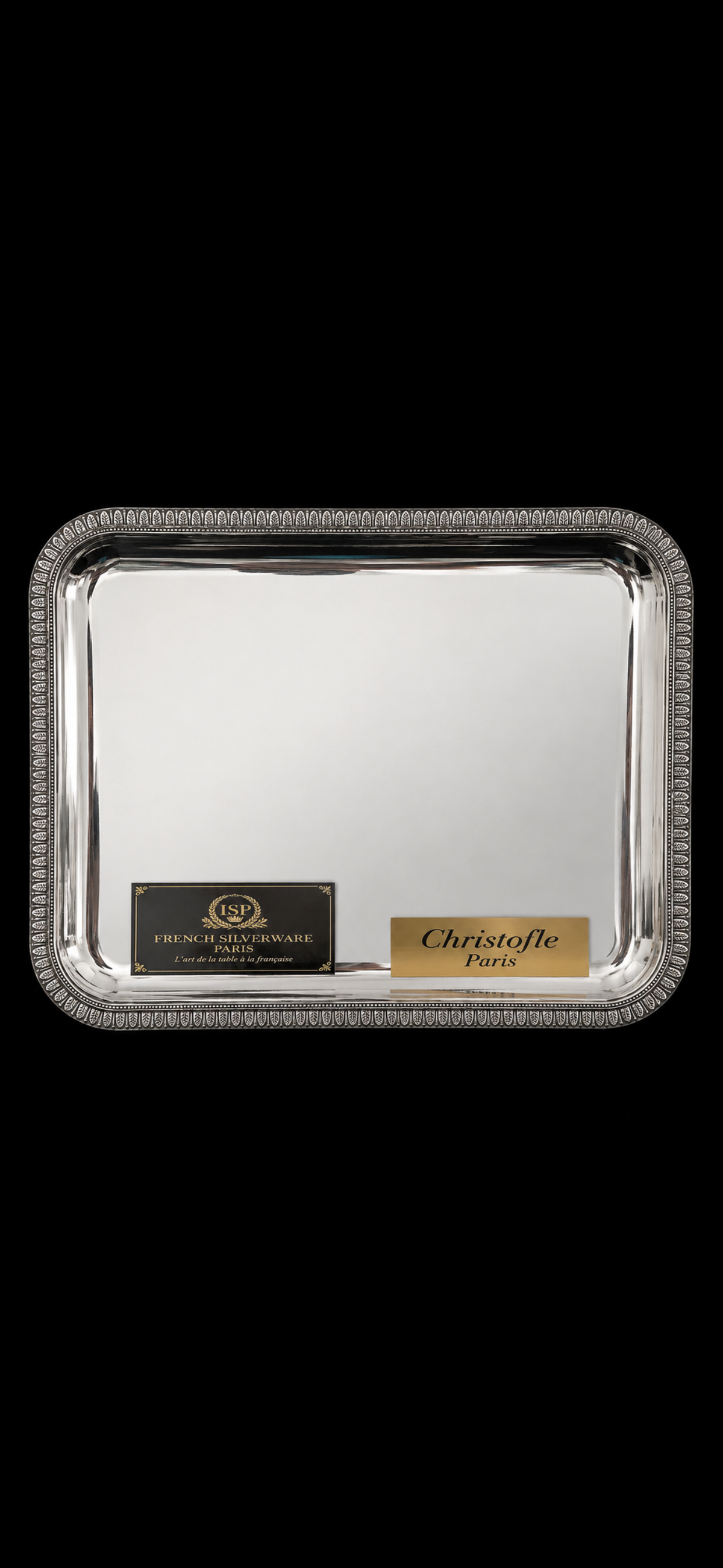 Plateau Christofle collection Malmaison – métal argenté