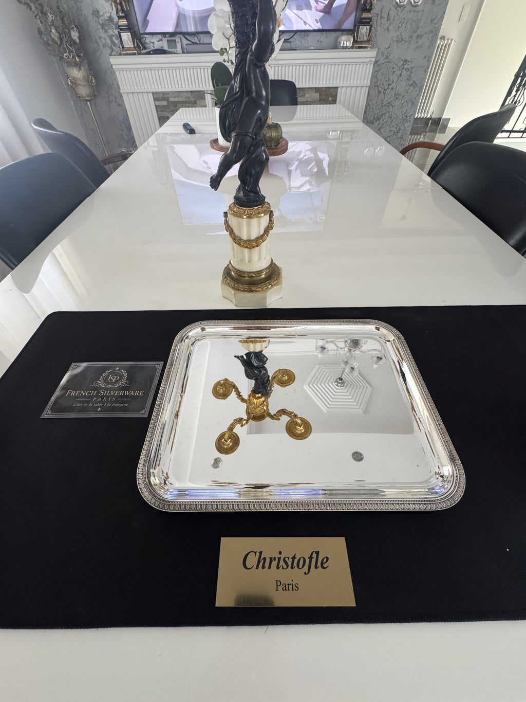 Christofle Malmaison Collection Tray – Silver-Plated