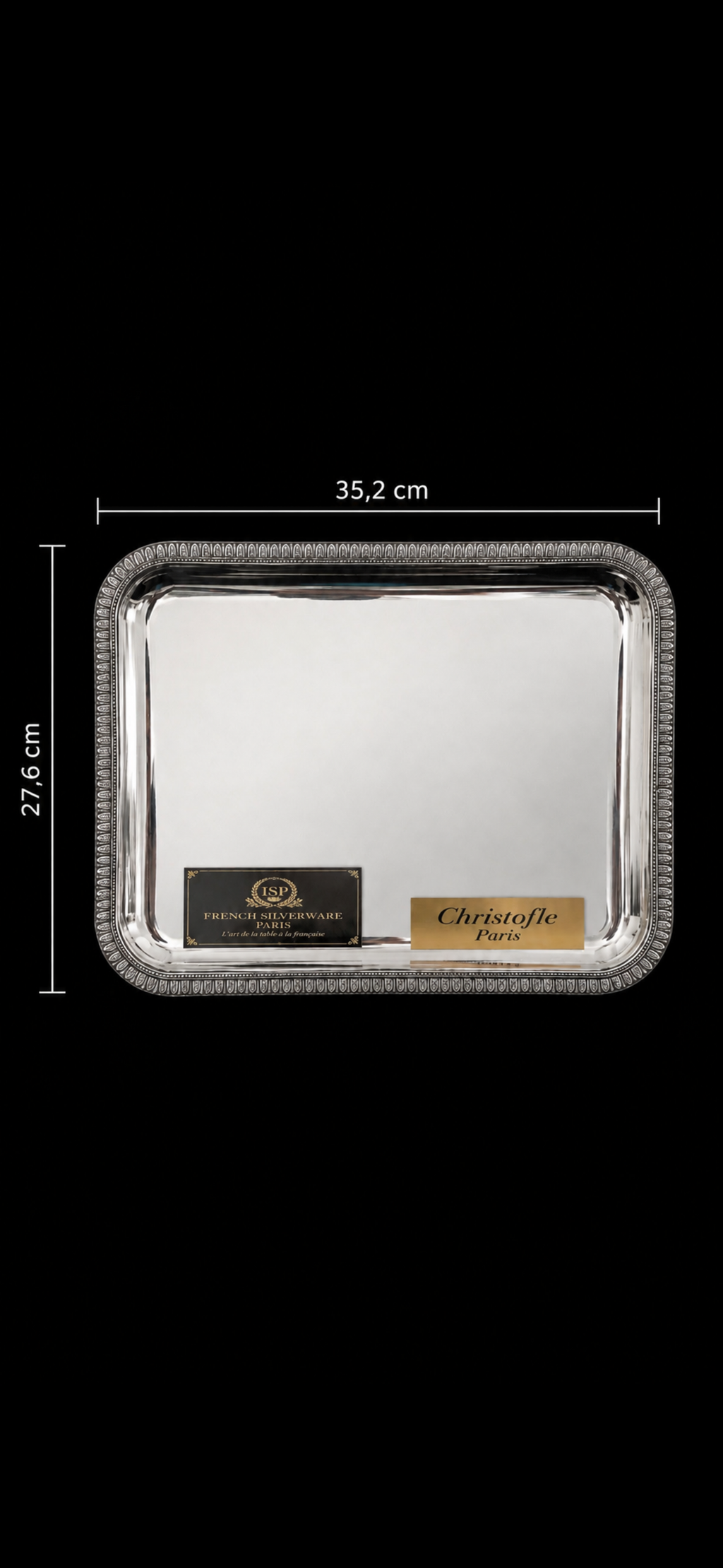 Christofle Malmaison Collection Tray – Silver-Plated