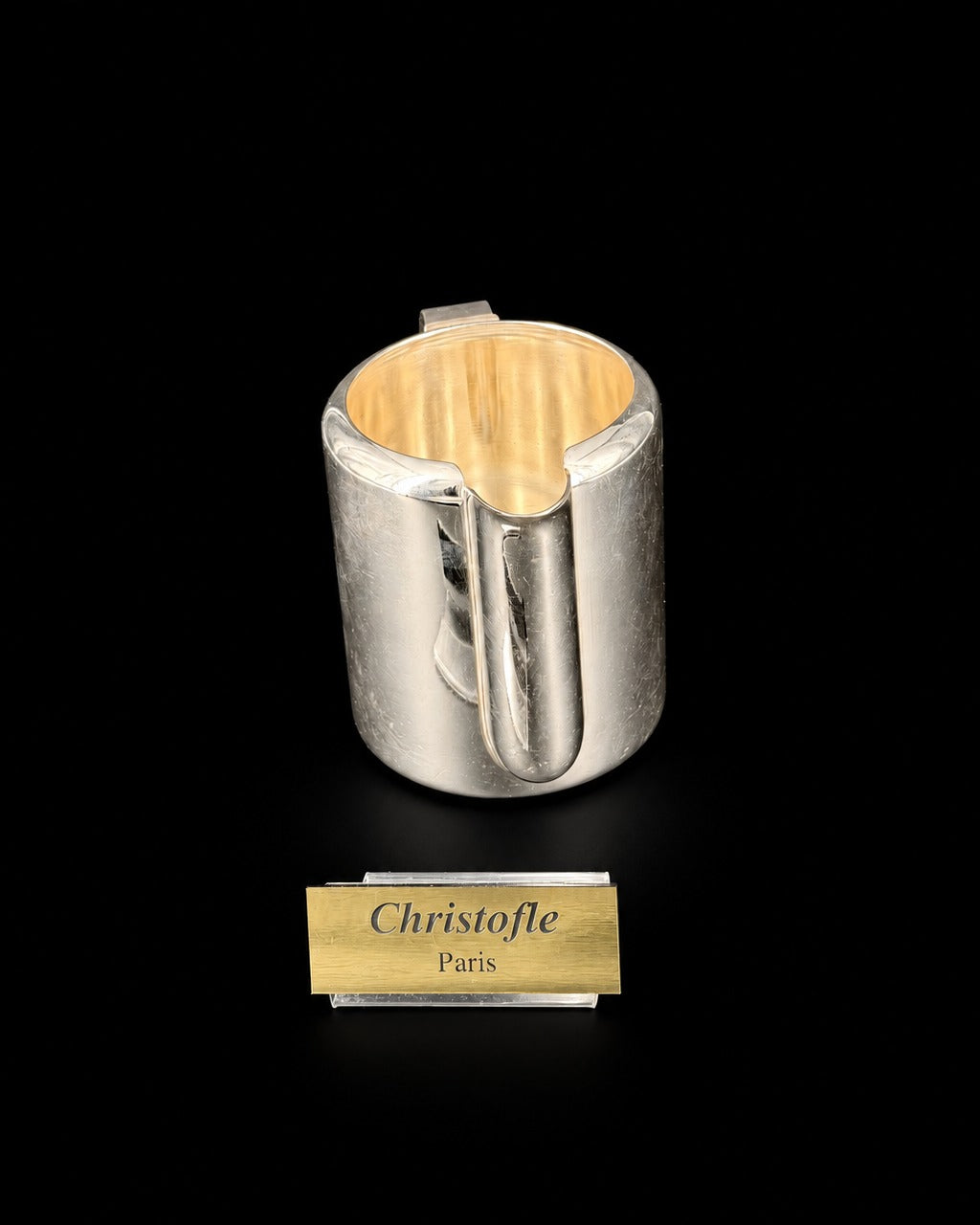 Crémier Christofle modèle Transat, Luc Lanel, orfèvrerie de bord, métal argenté 0,5 L