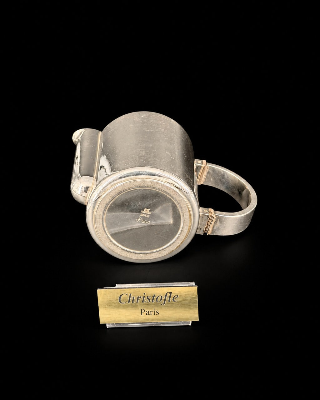 Crémier Christofle modèle Transat, Luc Lanel, orfèvrerie de bord, métal argenté 0,5 L
