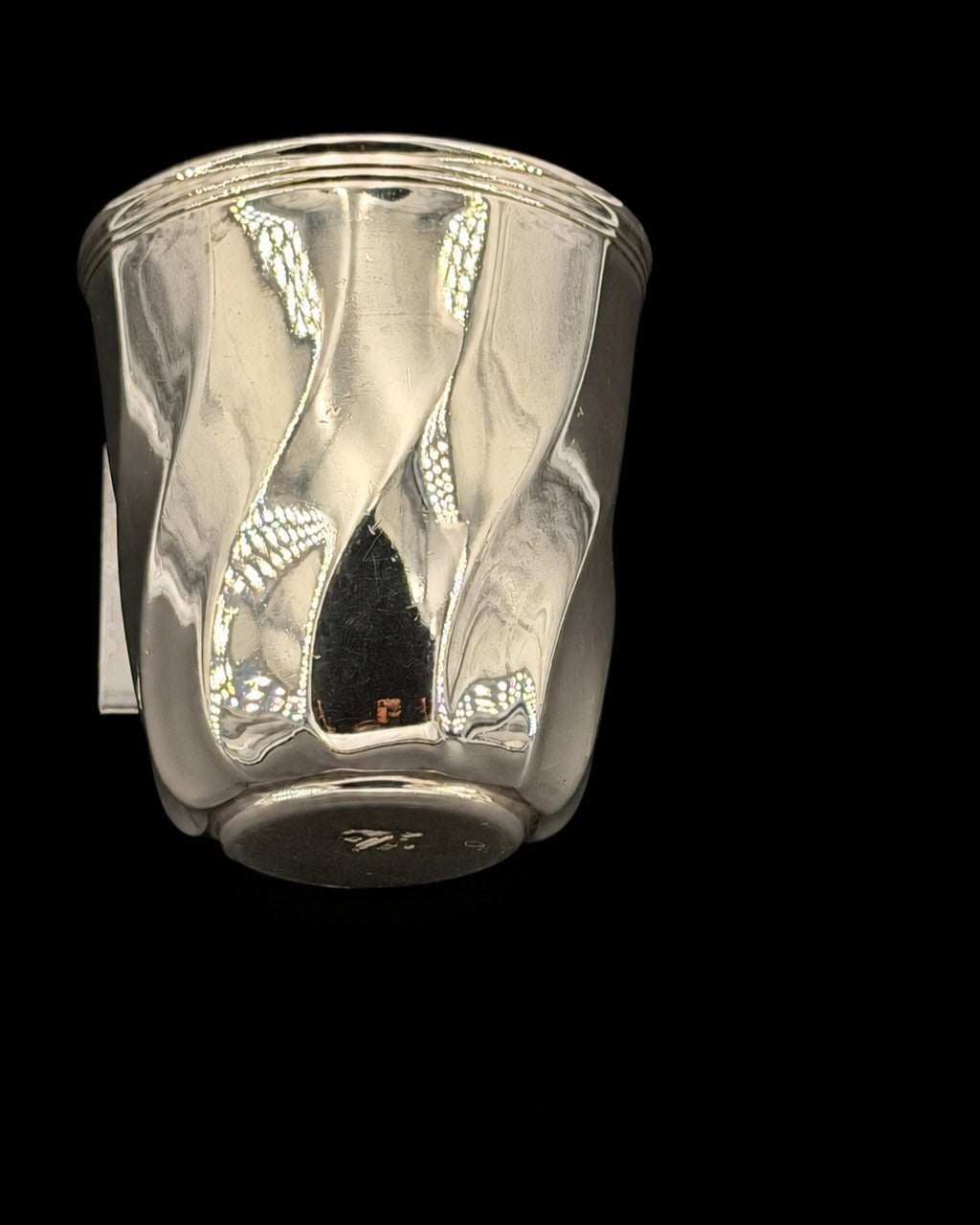 Timbale Christofle collection Torsades, Studio Christofle, métal argenté, vintage