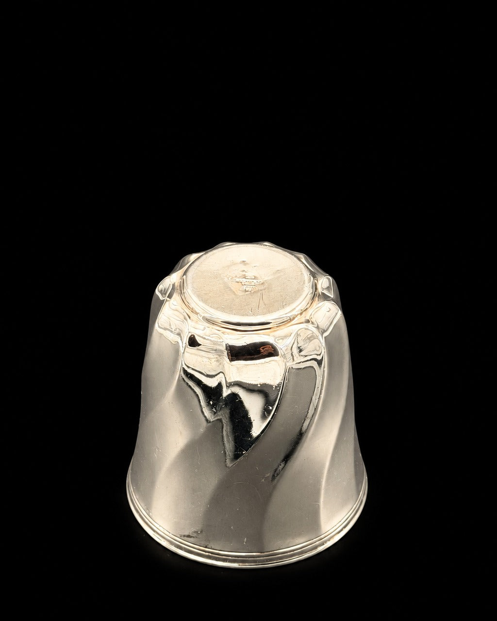 Timbale Christofle collection Torsades, Studio Christofle, métal argenté, vintage