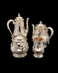 Service à thé et café Gallia pour Christofle, guirlandes de laurier, style Louis XVI, métal argenté