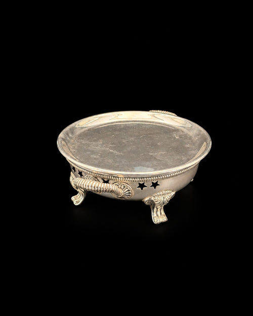 Chauffe-plat Odiot à Paris en métal doublé d'argent, première moitié du XIXe siècle