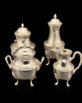 Service à thé et café Orbrille, quatre pièces, style Louis XVI, métal argenté